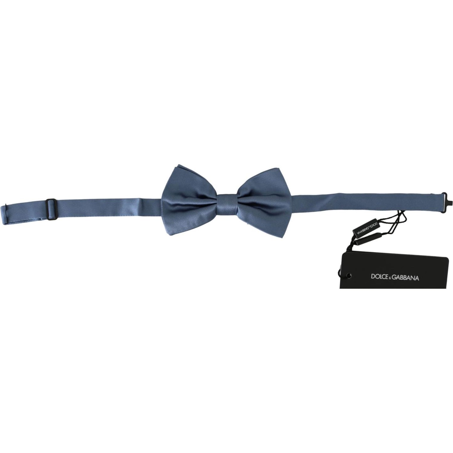 Dolce & Gabbana Blue 100% Silk Adjustable Neck Papillon Bow tie