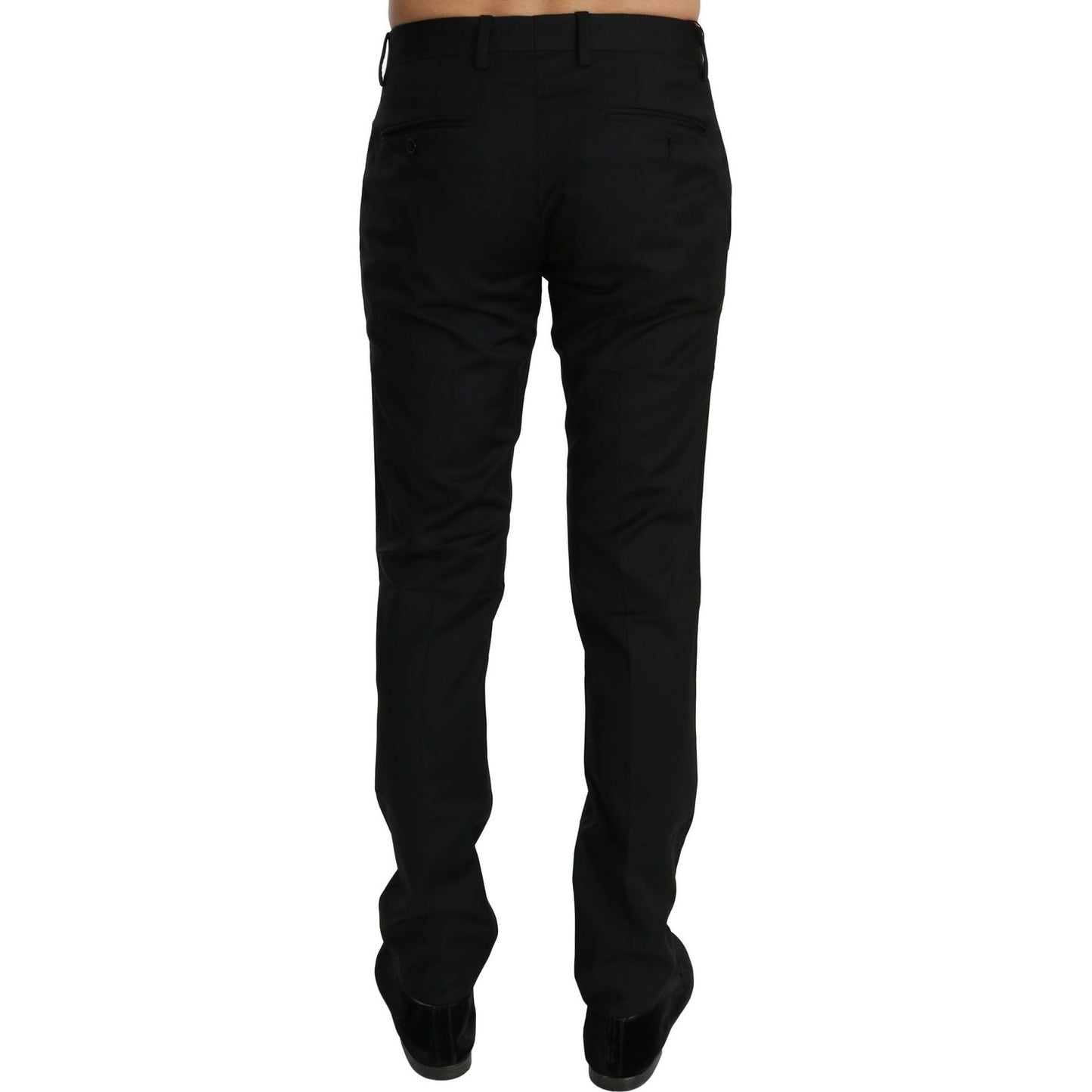 Dolce & Gabbana Elegant Black Wool Dress Pants Jeans & Pants Dolce & Gabbana