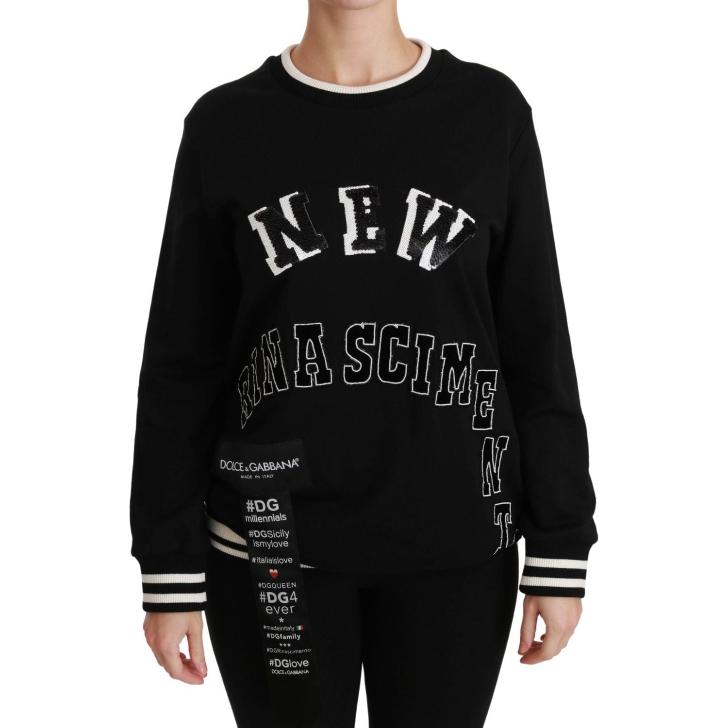 Dolce & Gabbana Black Rinascimento #DGmillennials Sweater