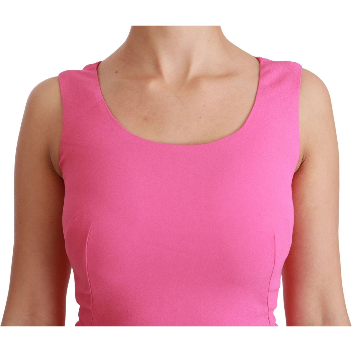 Dolce & Gabbana Pink Stretch Sheath Mini Bodycon Dress