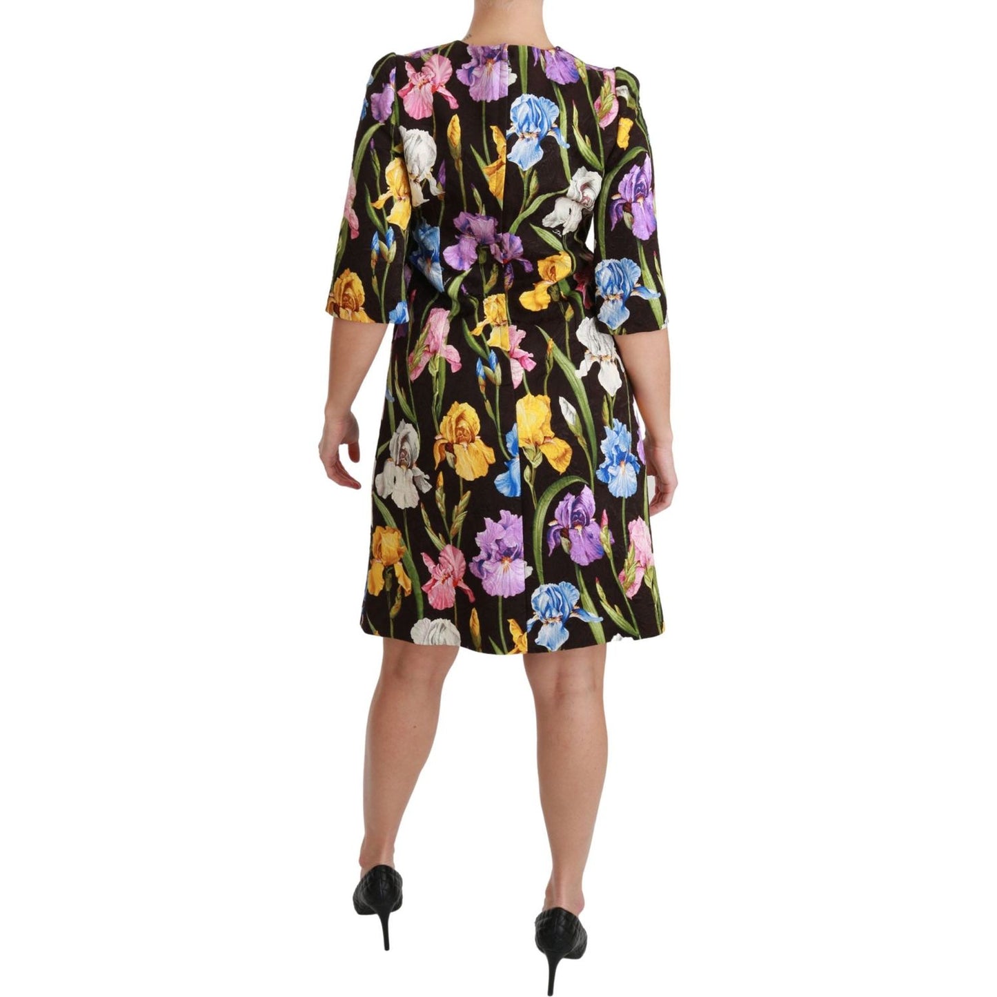 Dolce & Gabbana Floral Brocade Shift Mini Dress Dresses Dolce & Gabbana