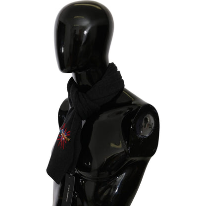 Dolce & Gabbana Gray #DGLovesLondon Wrap Shawl Wool Scarf