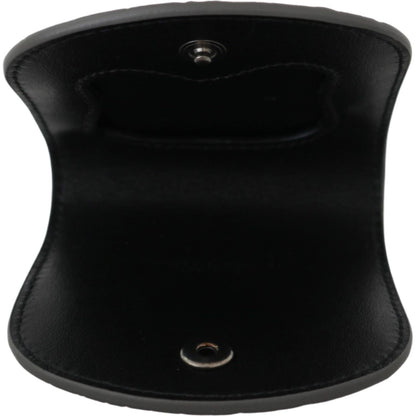 Dolce & Gabbana Gray Exotic Skin Condom Case Holder Pocket Wallet