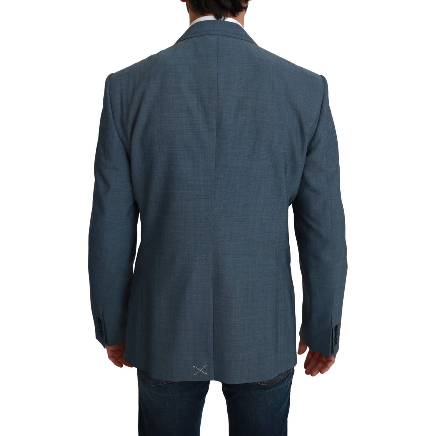 Dolce & Gabbana Elegant Light Blue Slim Fit Blazer Dolce & Gabbana