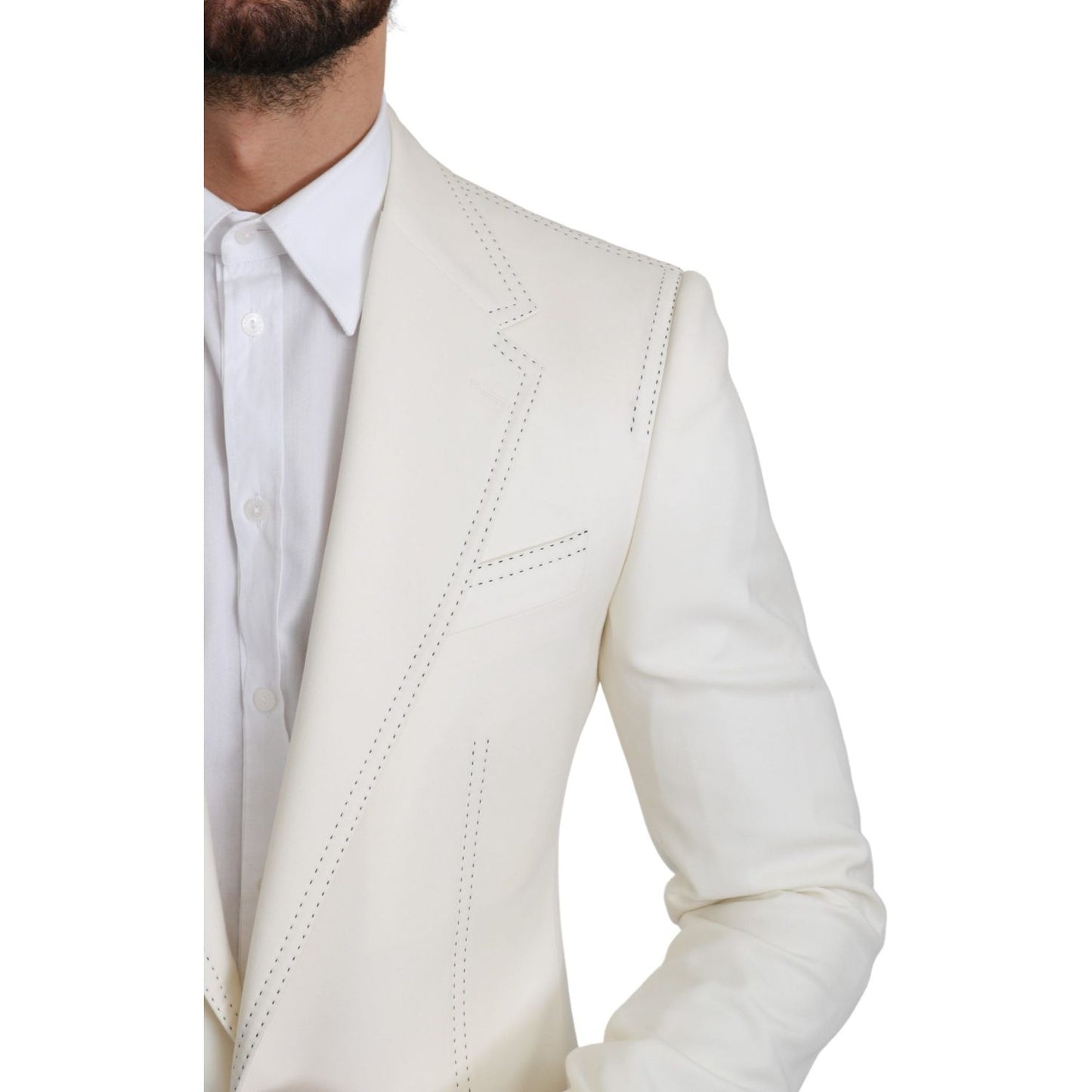 Dolce & Gabbana Elegant Slim Fit Virgin Wool Blazer Blazer Jacket Dolce & Gabbana