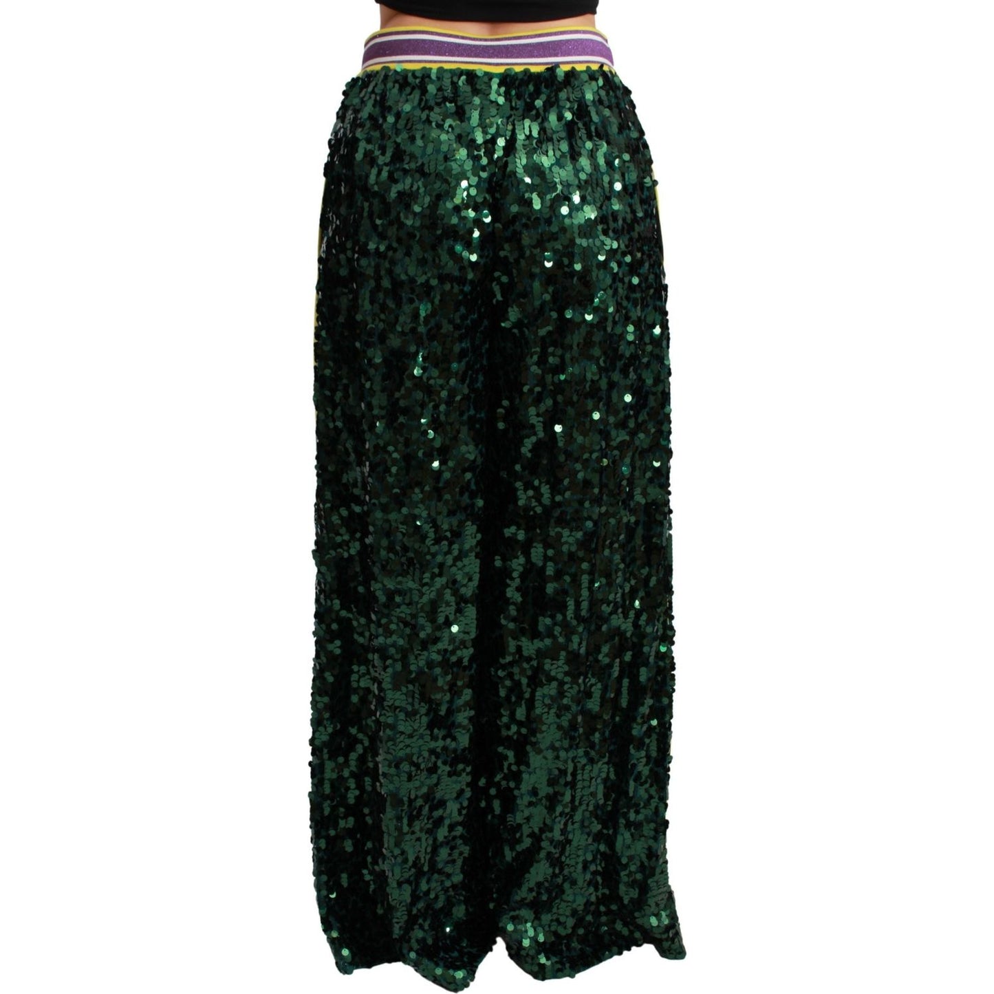 Dolce & Gabbana Exclusive Multicolor Sequined Pants Dolce & Gabbana