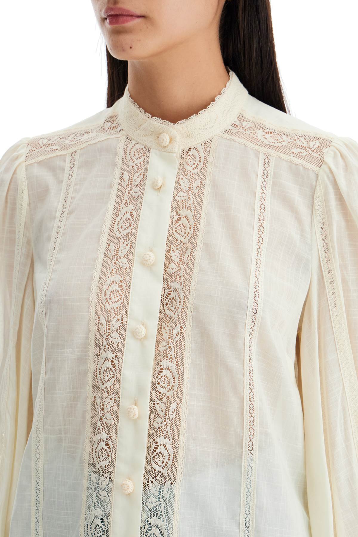 Zimmermann halliday lace-trimmed shirt Topwear Zimmermann