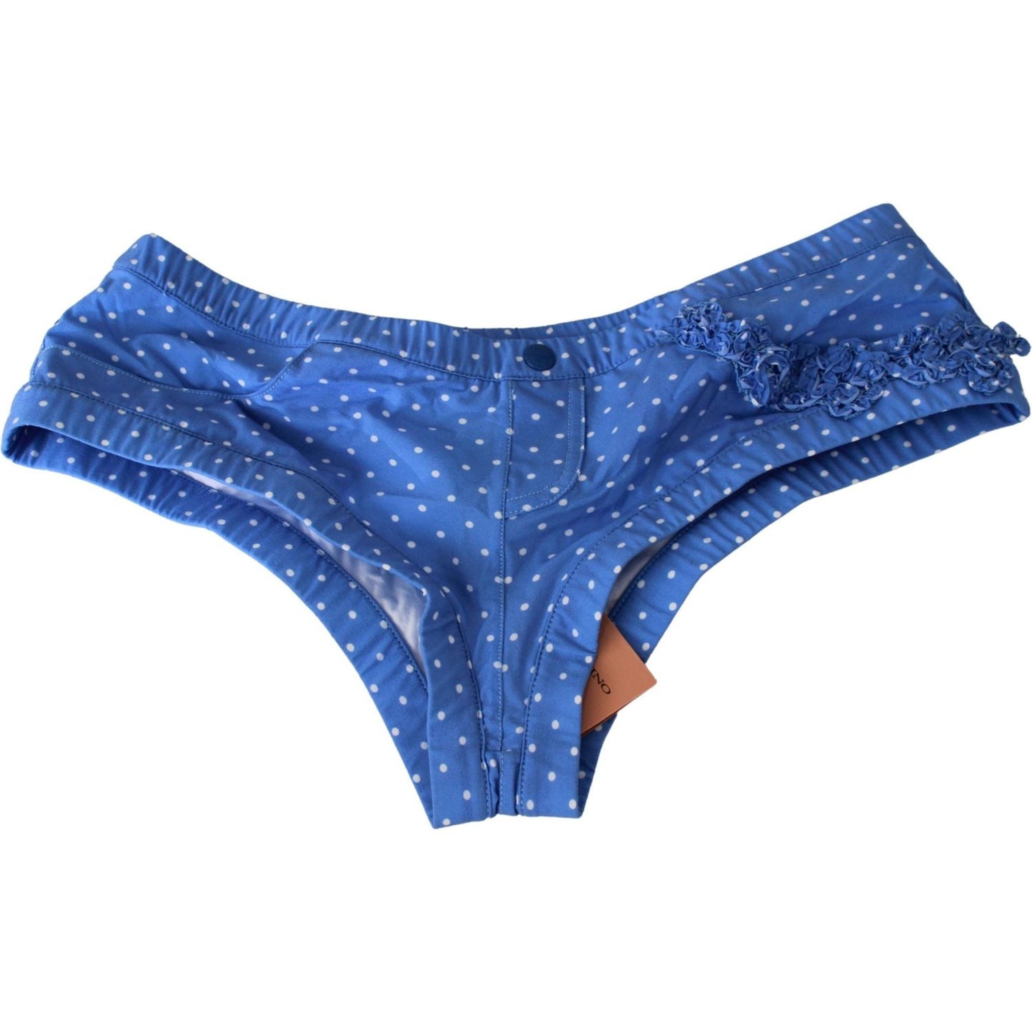 Ermanno Scervino Chic Blue Dotted Designer Bikini Set Ermanno Scervino