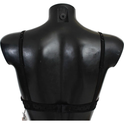 Roberto Cavalli Black Pink Lace Push Up Bra Underwear