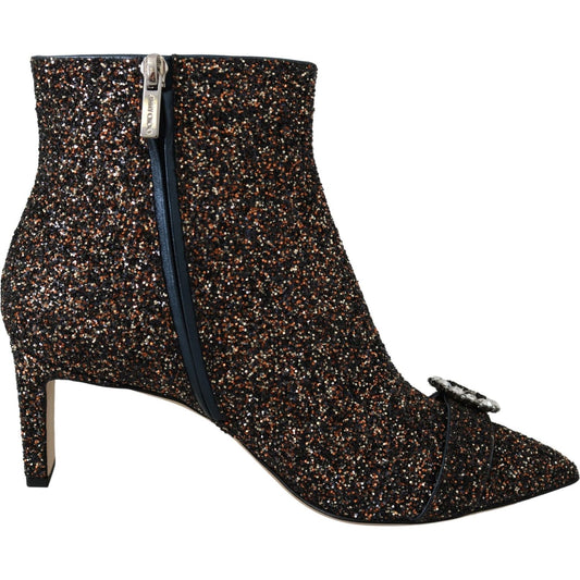 Amethyst Mix Hanover Heeled Glitter Boots