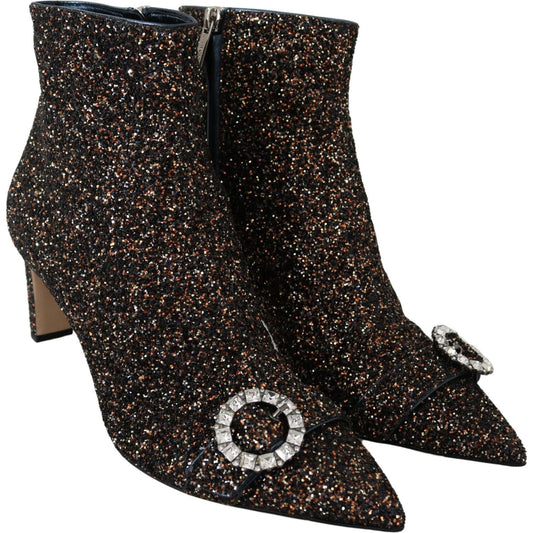 Amethyst Mix Hanover Heeled Glitter Boots