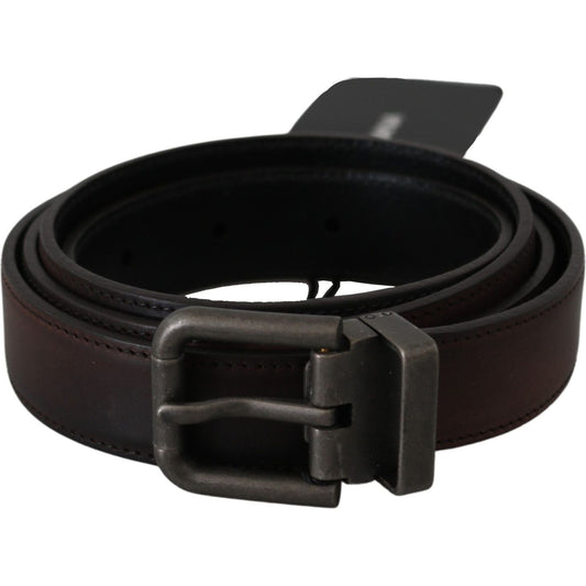 Dolce & Gabbana Elegant Leather Belt in Classic Brown Belt Dolce & Gabbana