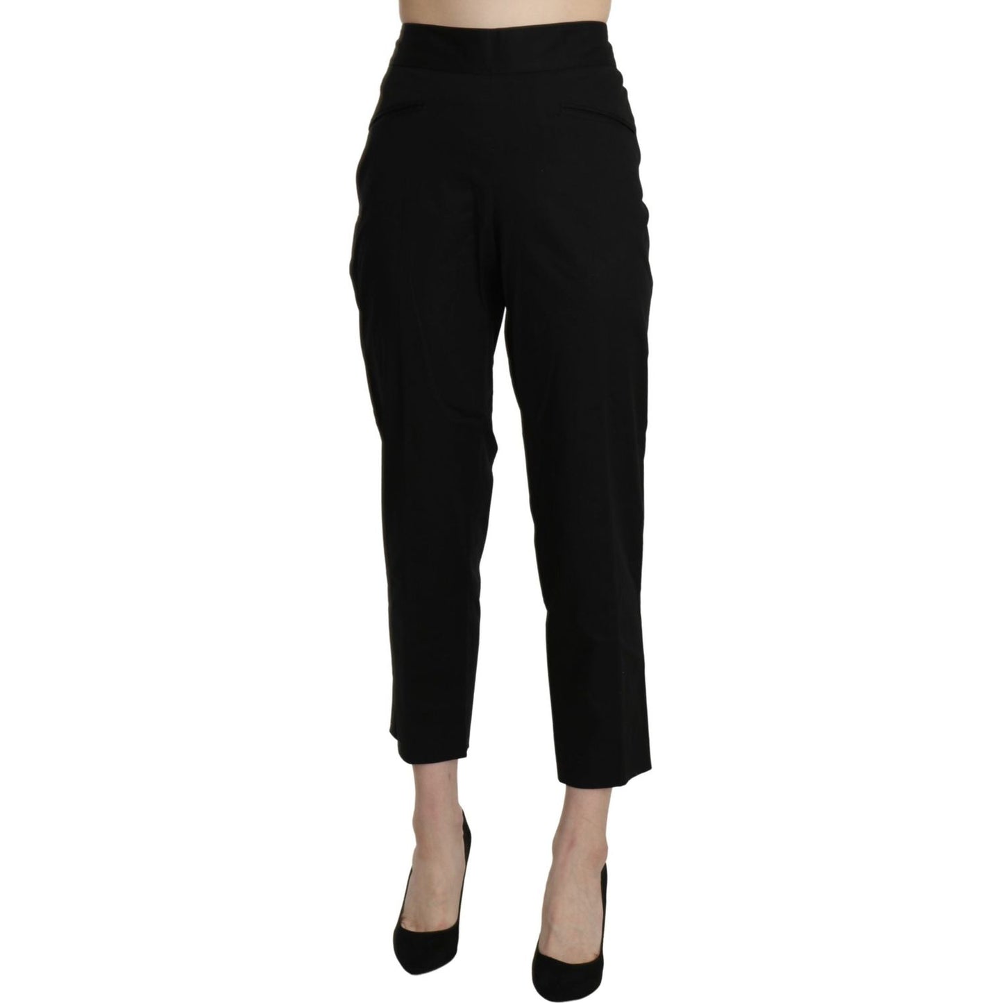 BENCIVENGA Elegant High Waist Cropped Pants Jeans & Pants BENCIVENGA