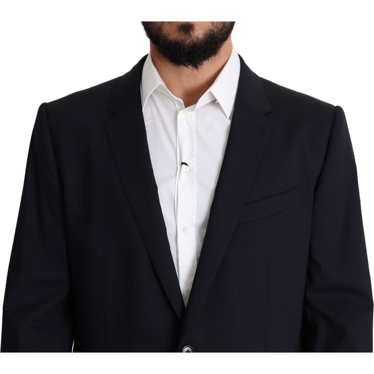 Dolce & Gabbana Exquisite Black Wool Stretch Martini Blazer Dolce & Gabbana