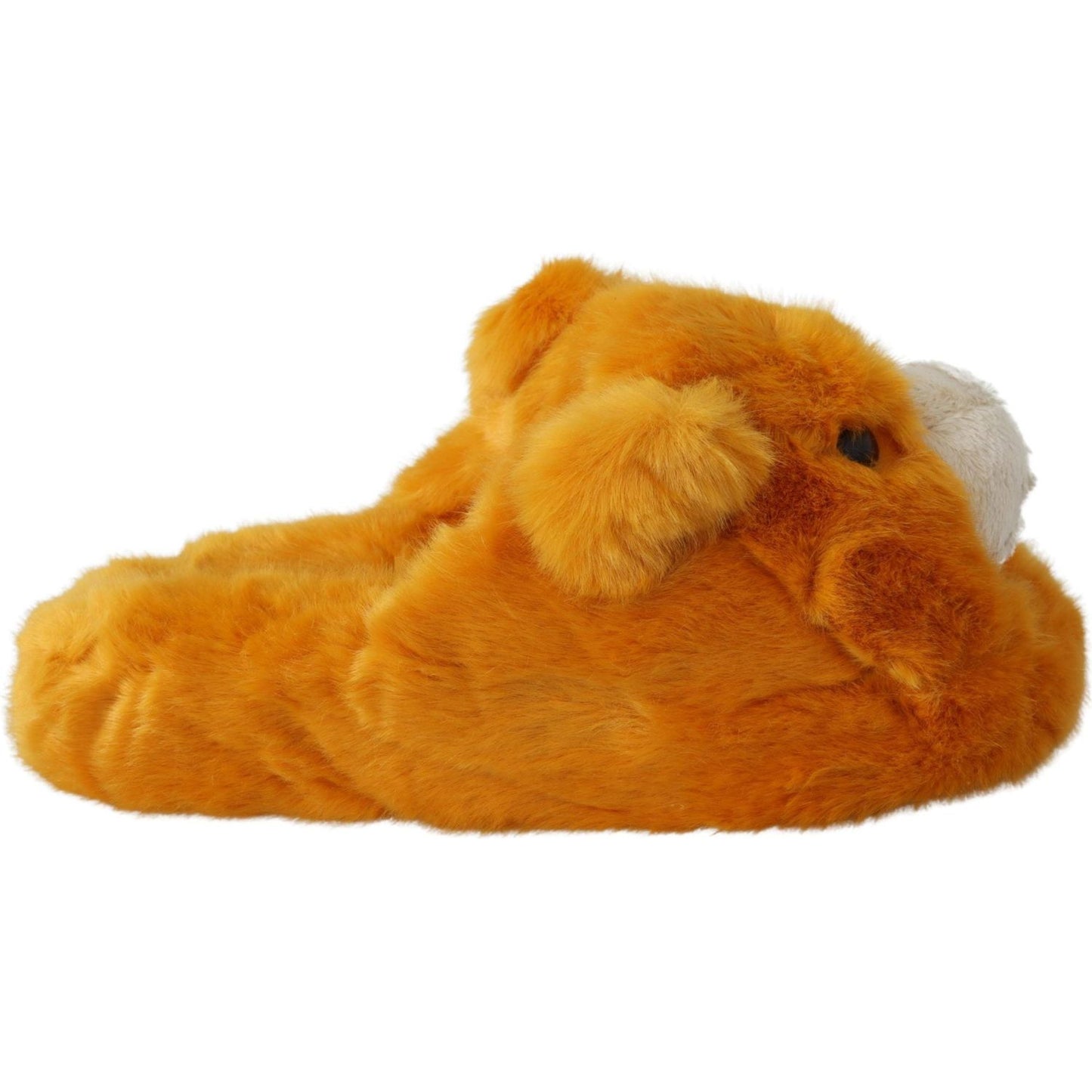 Dolce & Gabbana Sunshine Yellow Lion Slippers Dolce & Gabbana