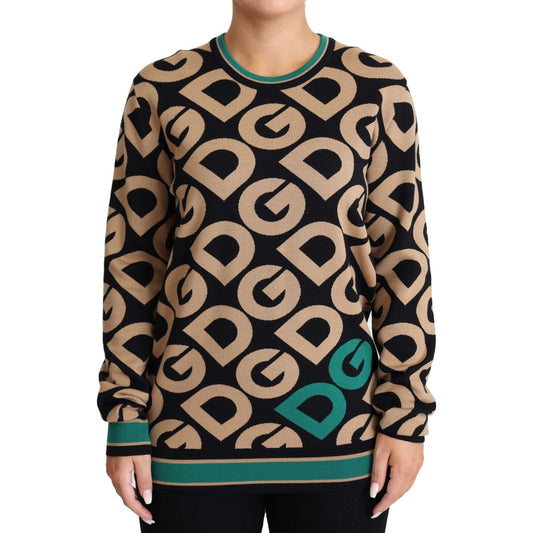 Dolce & Gabbana Elegant Multicolor Wool Blend Sweater Dolce & Gabbana