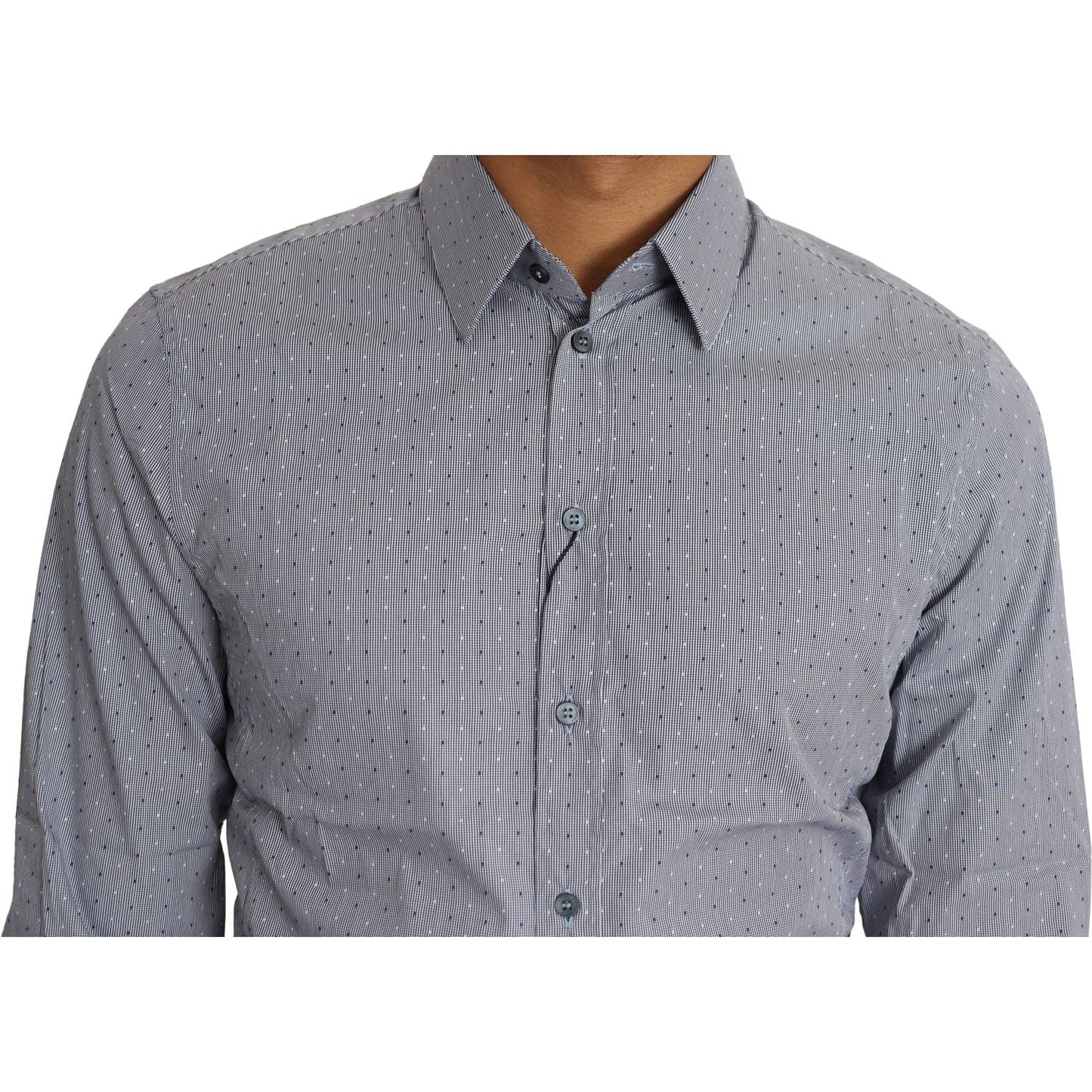 Dolce & Gabbana Sicilia Slim Fit Polka Dot Cotton Blend Shirt Dolce & Gabbana