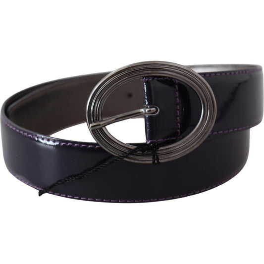 Exte Elegant Purple Leather Waist Belt Belt Exte