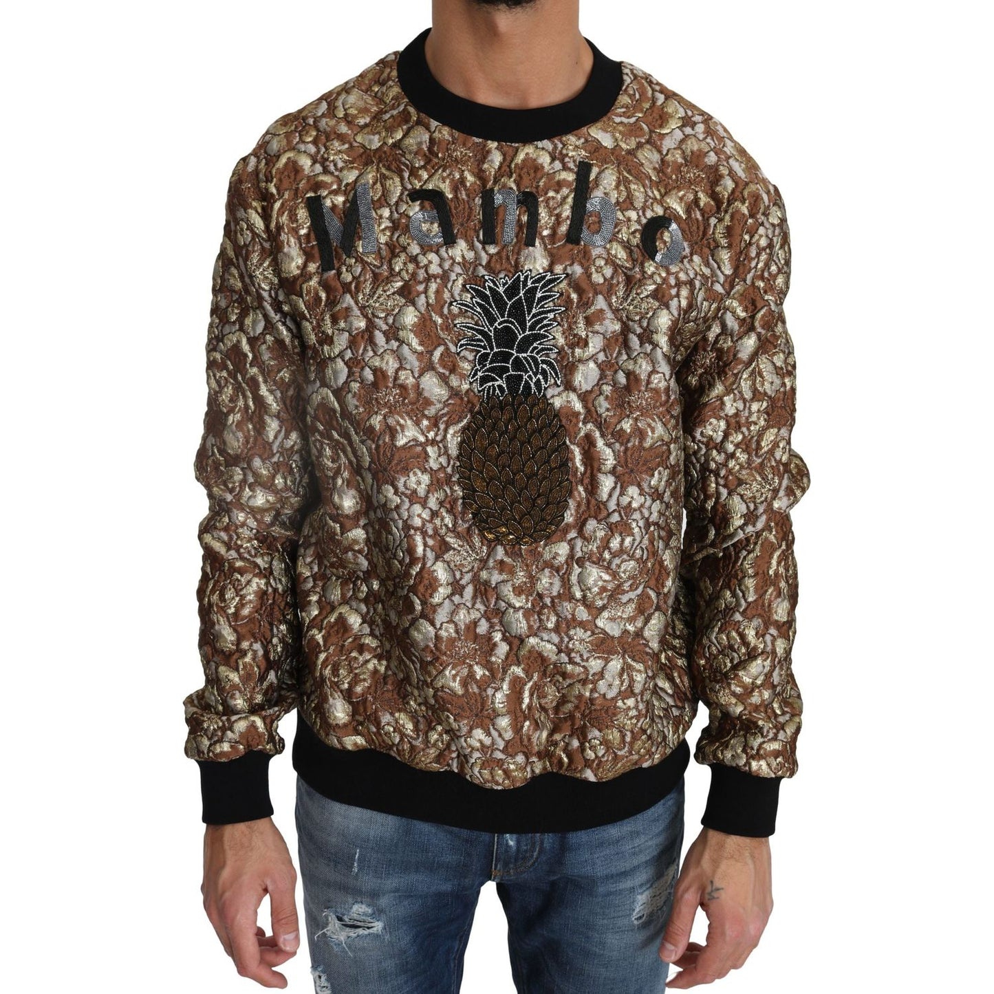 Dolce & Gabbana Opulent Multicolor Crewneck Sweater Dolce & Gabbana