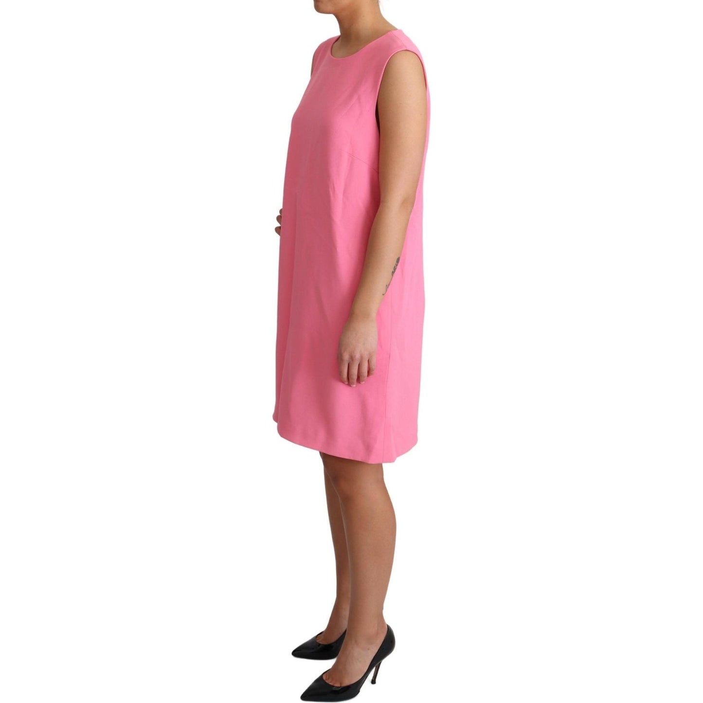 Dolce & Gabbana Elegant Pink Shift Knee Length Dress Dolce & Gabbana