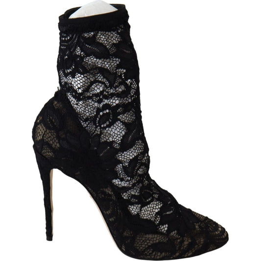 Dolce & Gabbana Black Lace Taormina Pumps Elegance Unleashed Dolce & Gabbana