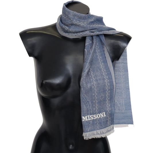 Missoni Elegant Cashmere Patterned Scarf Missoni