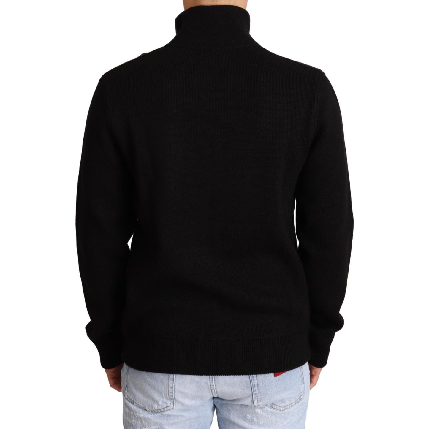 Dolce & Gabbana Elegant High Neck Cashmere Blend Sweater Dolce & Gabbana