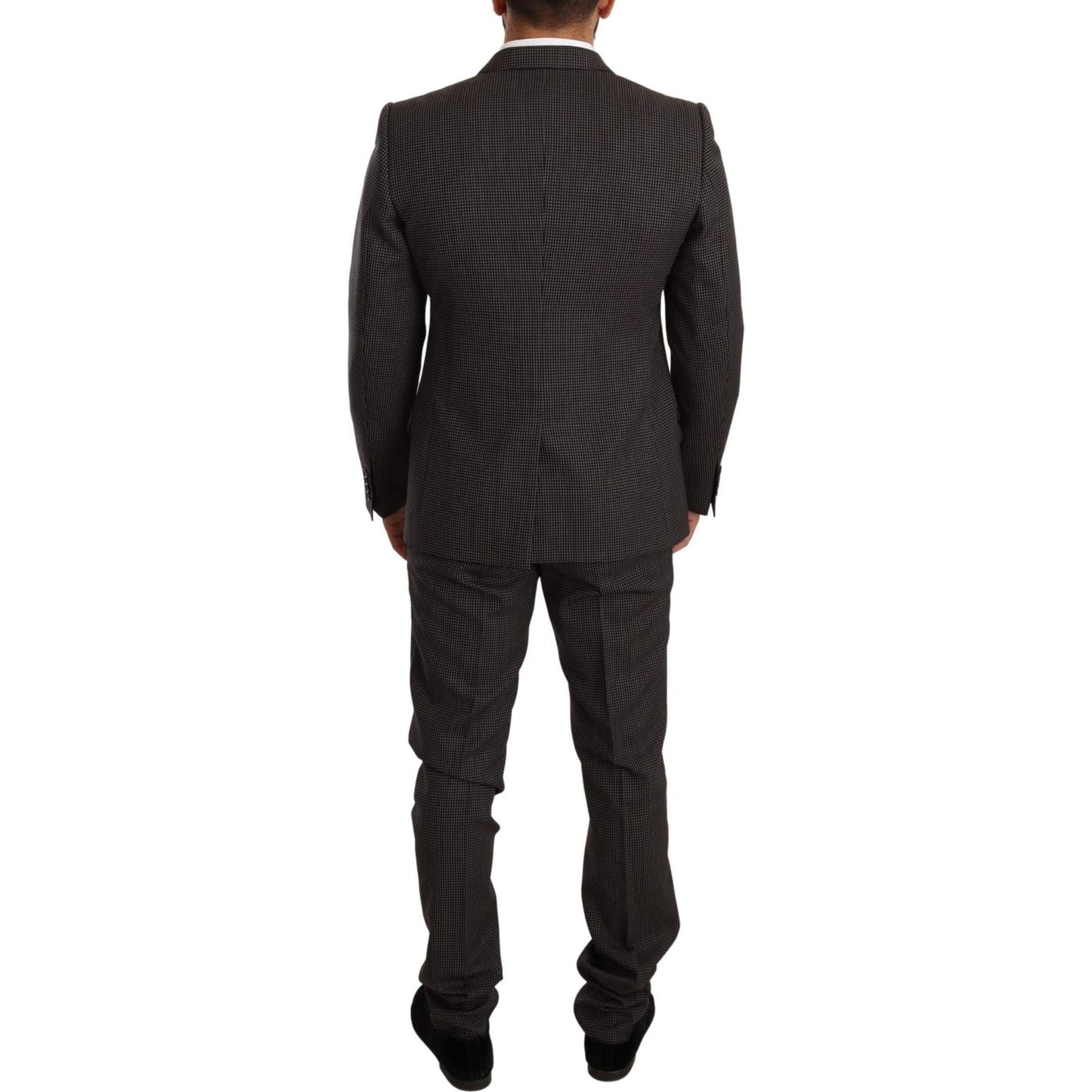 Dolce & Gabbana Elegant Gray Martini Woolen Suit Set Suit Dolce & Gabbana