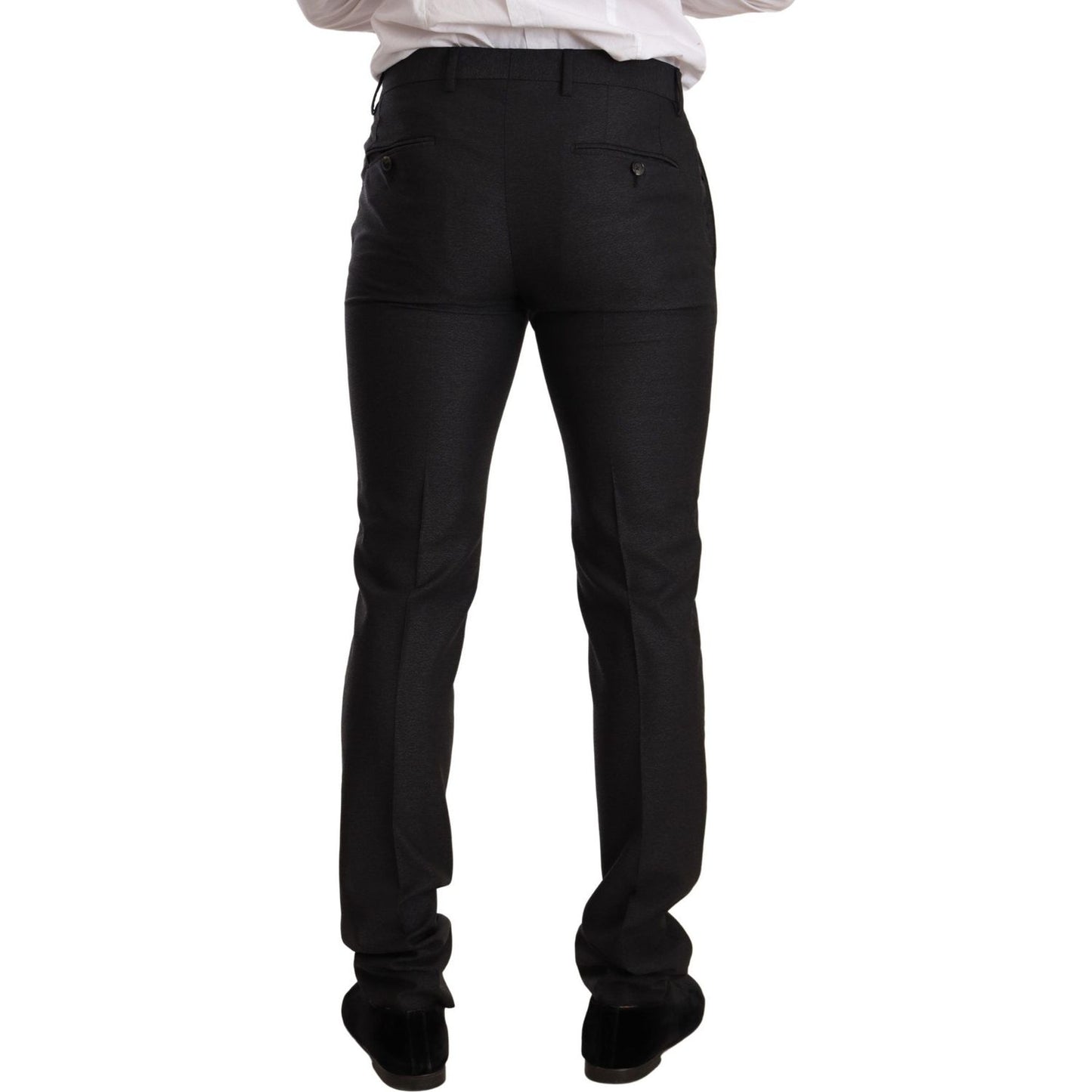 Dolce & Gabbana Gray Wool MARTINI Slim Fit Set Suit