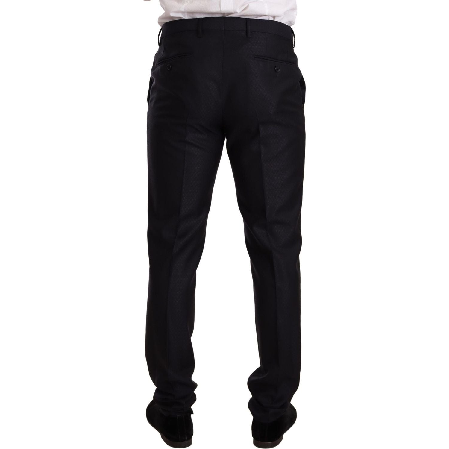 Dolce & Gabbana Blue Pattern MARTINI SLIM FIT 2 Piece Suit