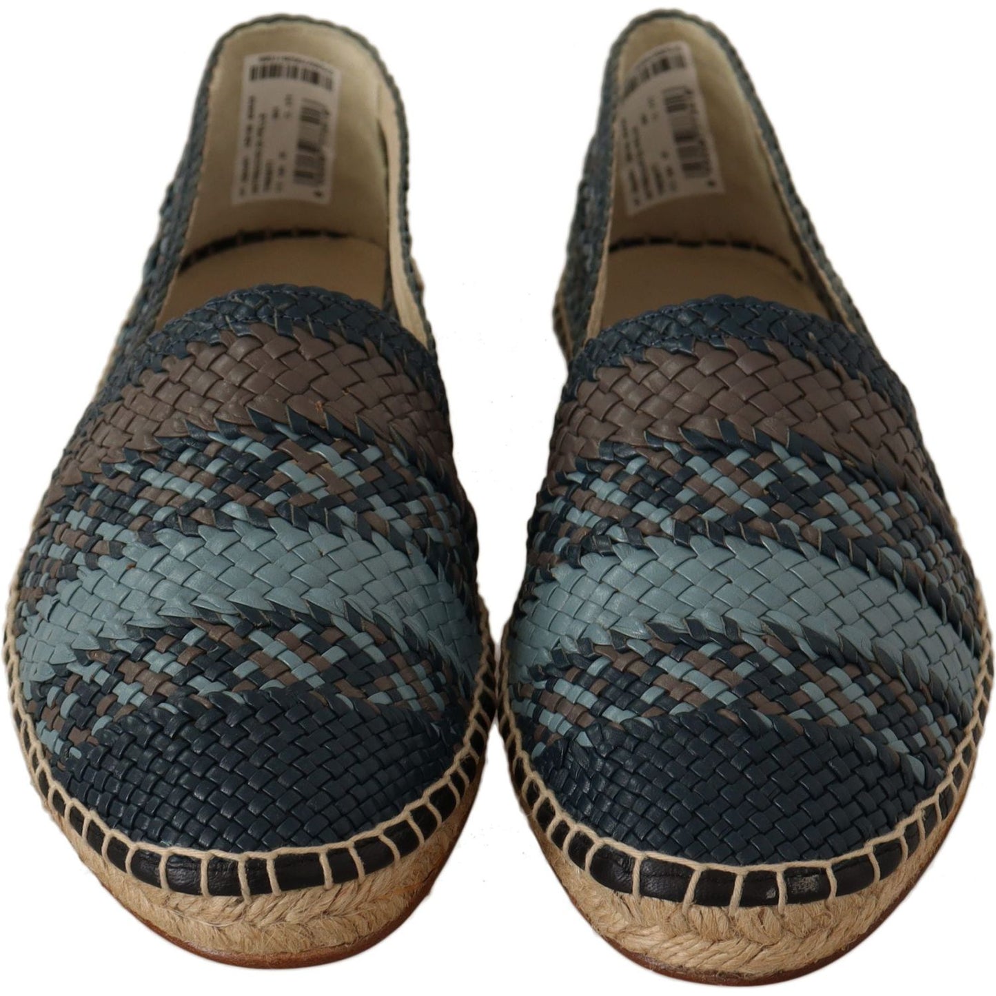 Dolce & Gabbana Blue Gray Slip On Buffalo Espadrille Shoes