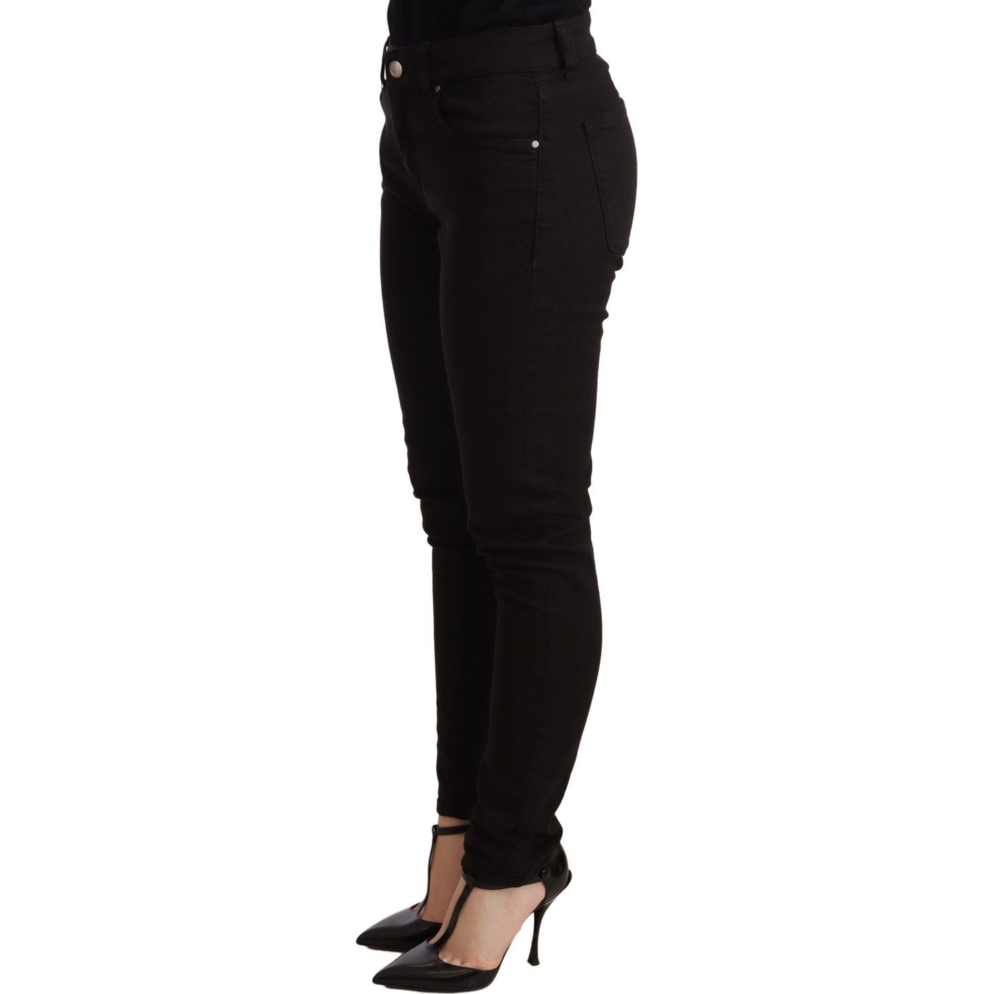 Dolce & Gabbana Elegant Slim-Fit Black Denim Jeans Jeans & Pants Dolce & Gabbana