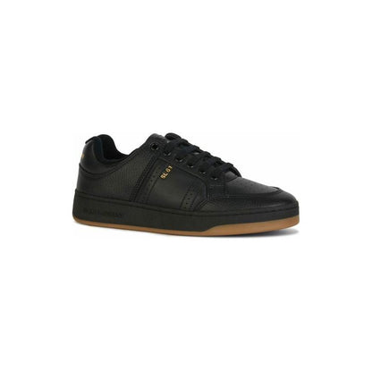 Saint Laurent Black Calf Leather Low Top Sneakers