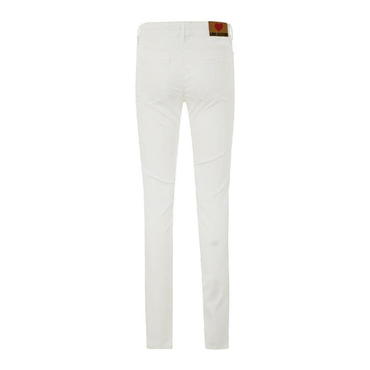 Love Moschino White Cotton Women's Jeans Love Moschino