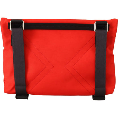 Givenchy Red Polyamide Downtown Flat Crossbody Bag