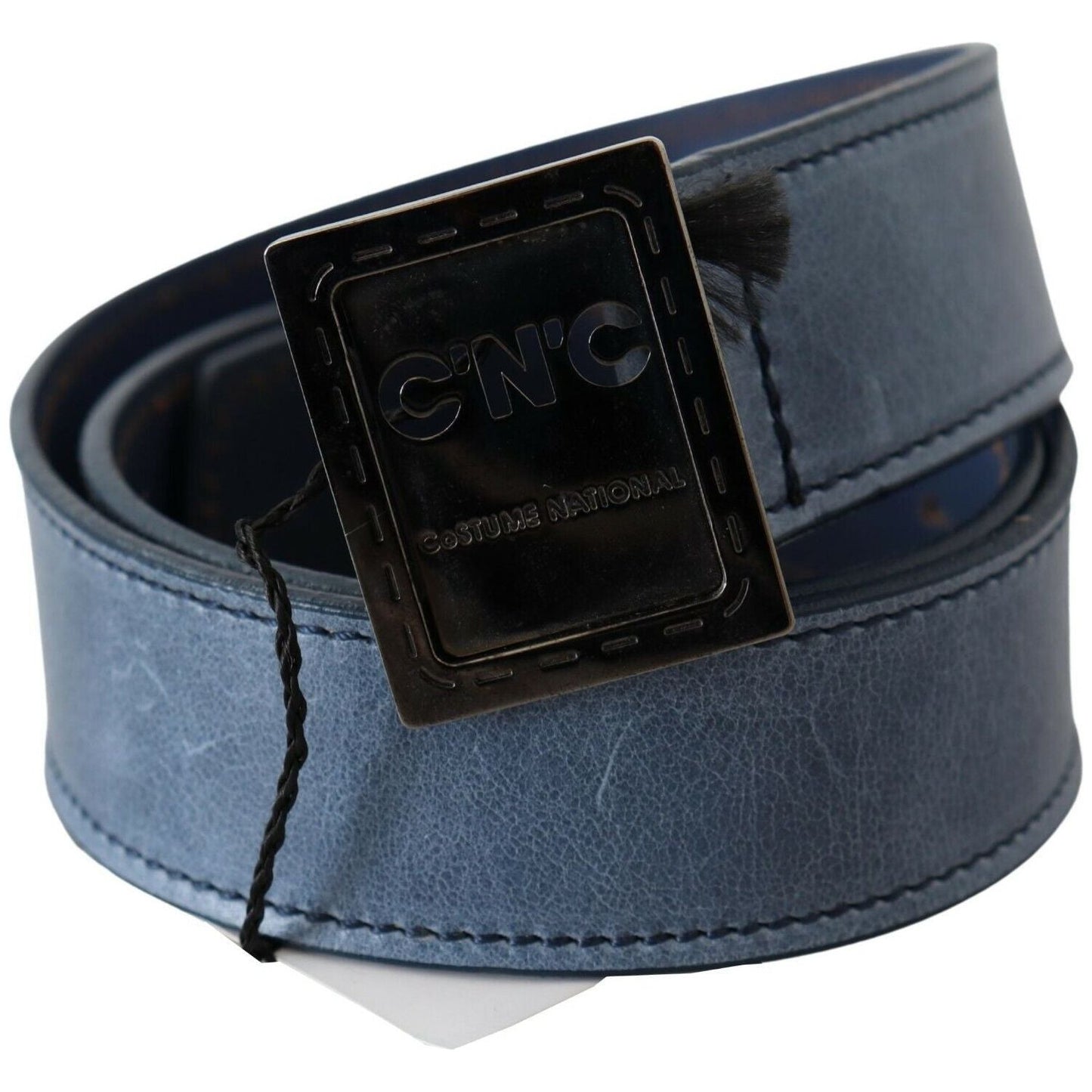 Costume National Elegant Blue Leather Fashion Belt Costume National