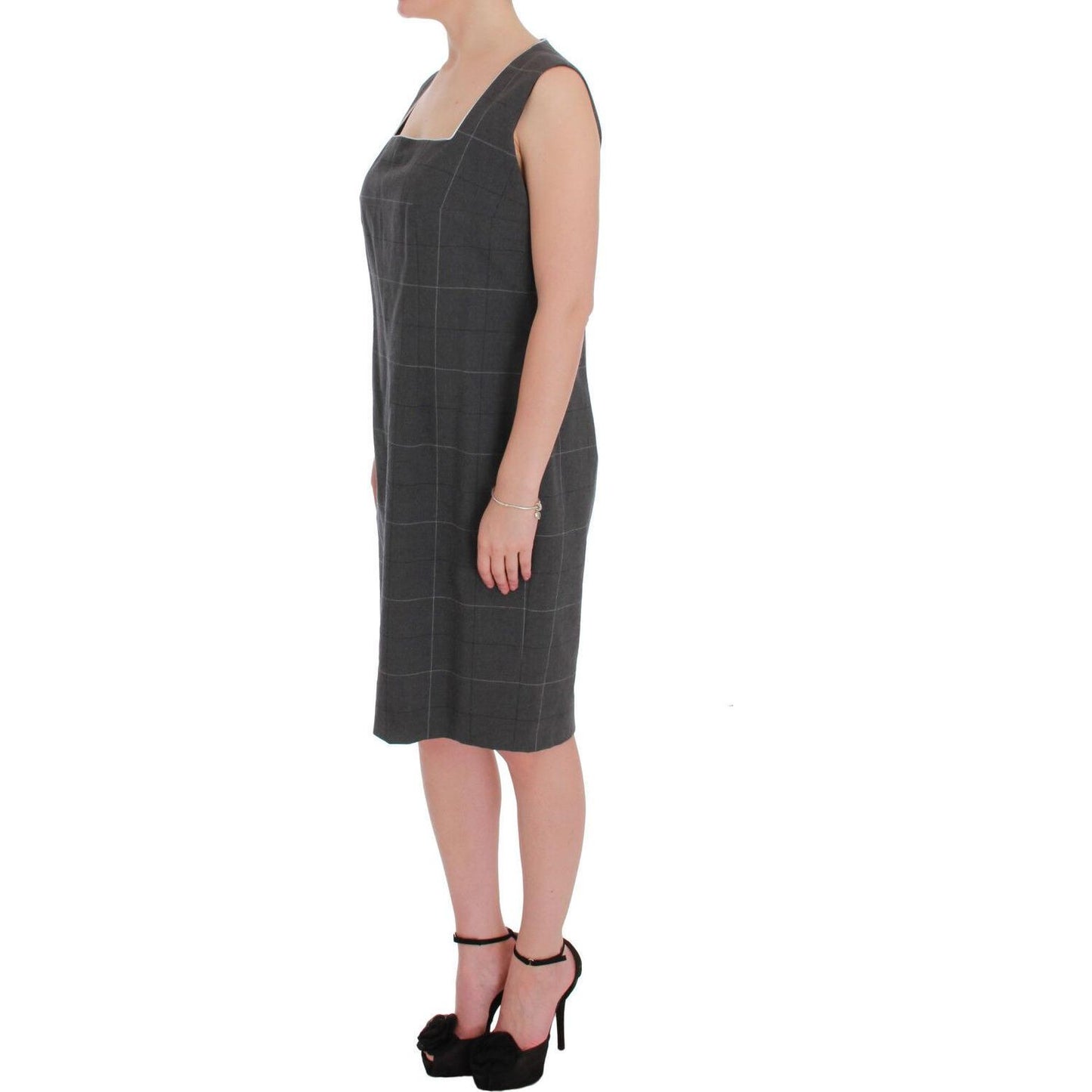 BENCIVENGA Gray Checkered Cotton Blazer Dress Set Suit 1728,20% Viscose,67345645728,BENCIVENGA,Clothing,Gray,IT50 | XXL,Material: 80% Cotton,New with tags,Suits & Blazers - Clothing,Suits & Blazers - Women - Clothing,Two-Piece Suits - Suits & Blazers - Cl