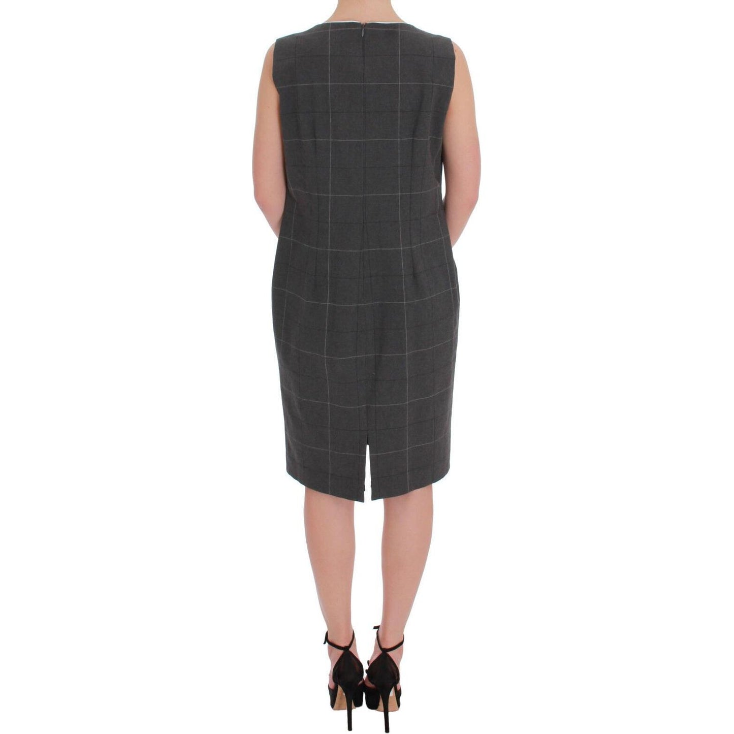 BENCIVENGA Gray Checkered Cotton Blazer Dress Set Suit 1728,20% Viscose,67345645728,BENCIVENGA,Clothing,Gray,IT50 | XXL,Material: 80% Cotton,New with tags,Suits & Blazers - Clothing,Suits & Blazers - Women - Clothing,Two-Piece Suits - Suits & Blazers - Cl