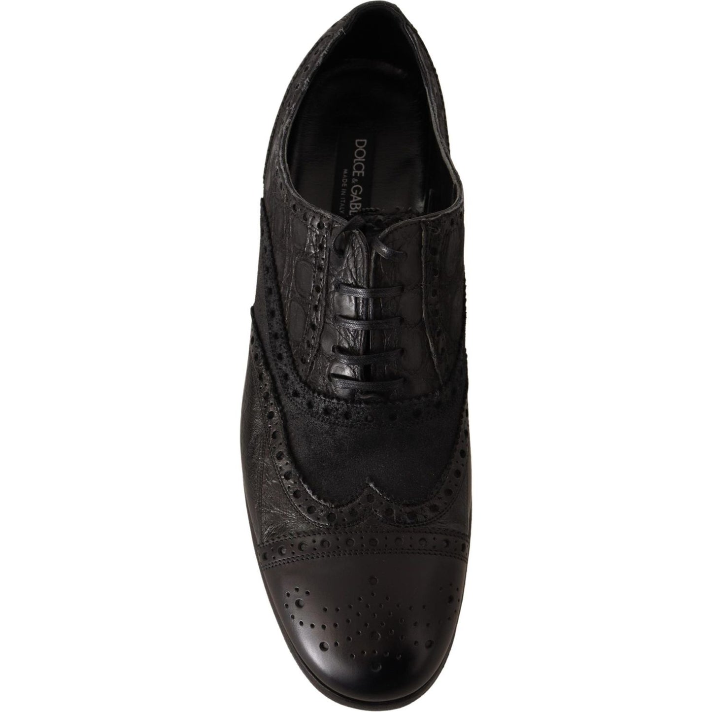 Dolce & Gabbana Exotic Leather Brogue Derby Dress Shoes MAN LOAFERS Dolce & Gabbana