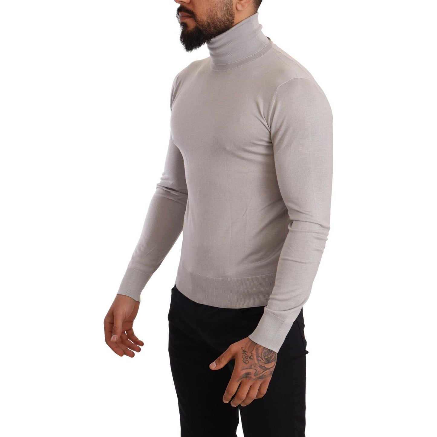 Dolce & Gabbana Elegant Cashmere-Silk Blend Turtleneck Dolce & Gabbana