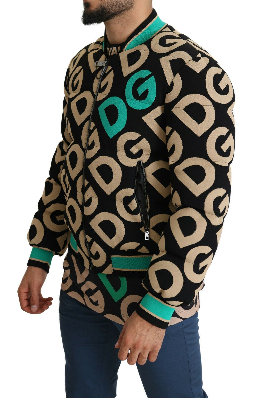 Dolce & Gabbana Iconic Printed Bomber Jacket – Exquisite Design Dolce & Gabbana