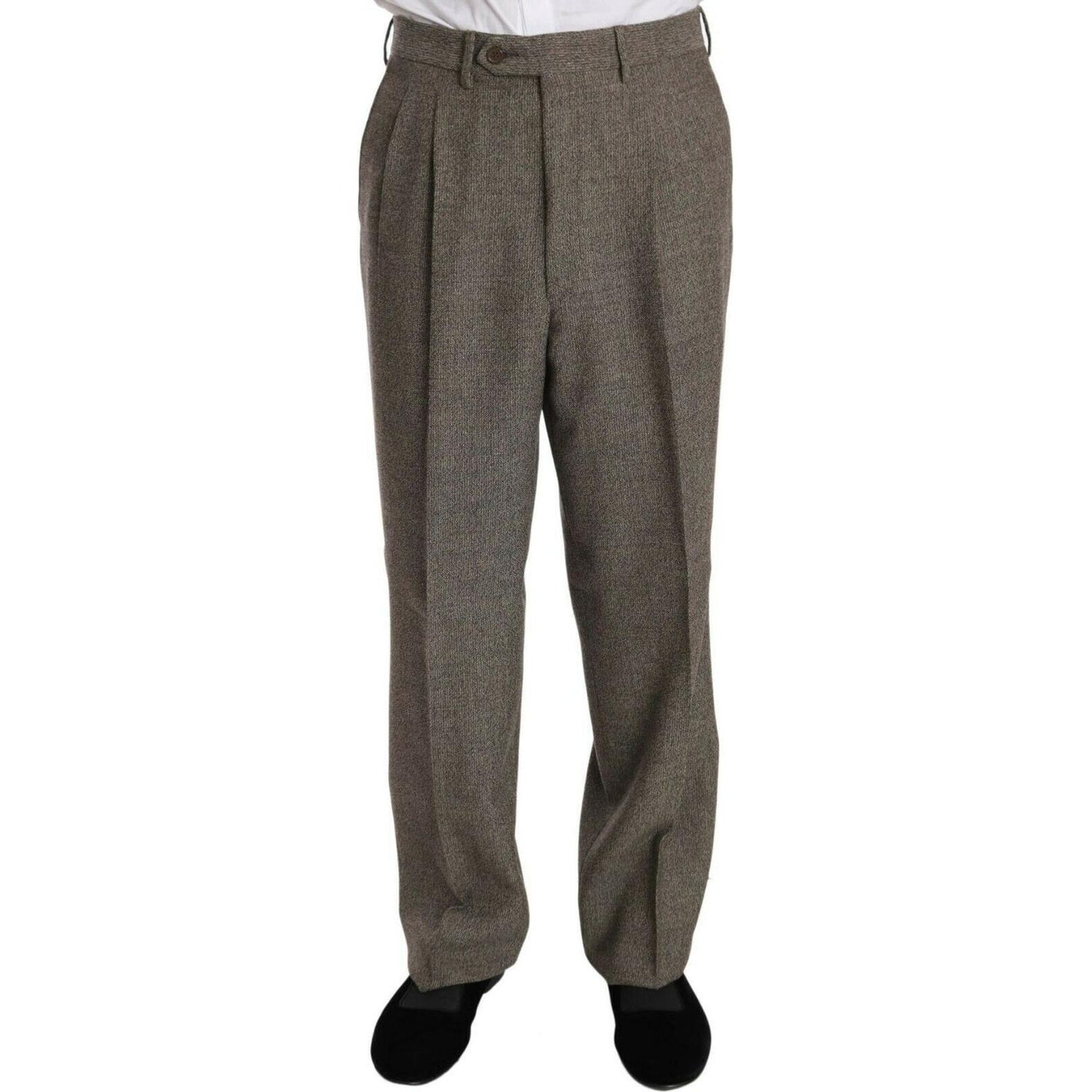 Fendi Brown Wool Regular Single Breasted Suit Fendi