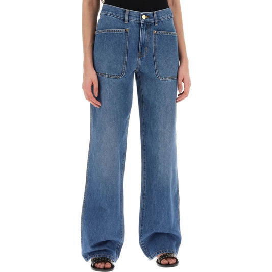 Tory Burch high-waisted cargo style jeans in Jeans Tory Burch