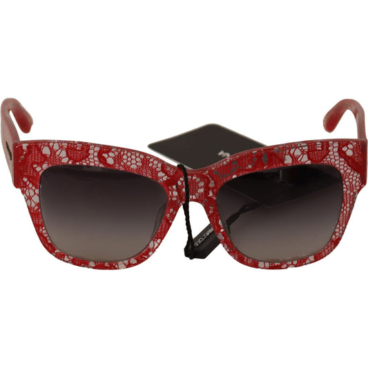 Dolce & Gabbana Elegant Sicilian Lace Insert Sunglasses WOMAN SUNGLASSES Dolce & Gabbana