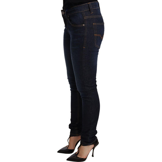 Versace Jeans Elegant Low Waist Skinny Designer Jeans Jeans & Pants Versace Jeans