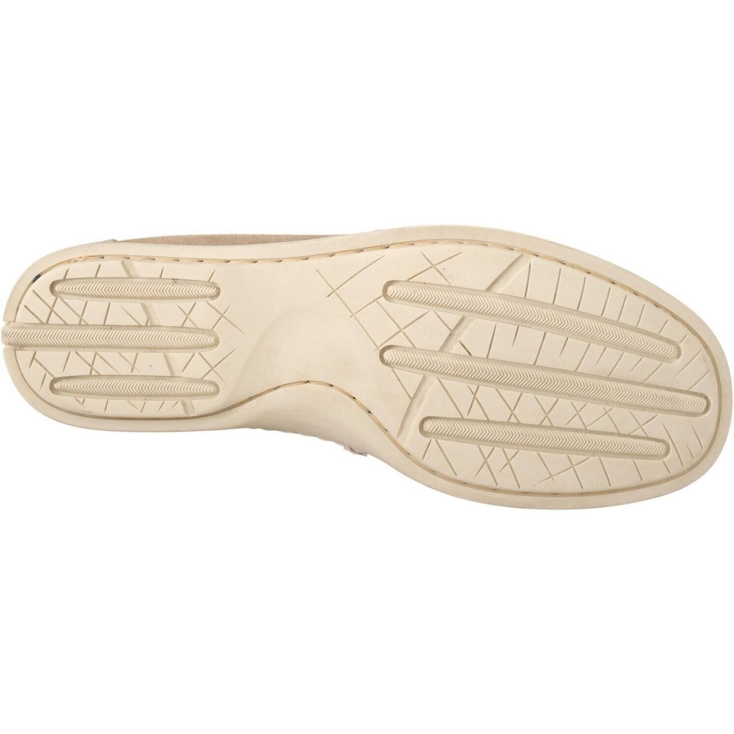 Pollini Beige Suede Low Top Mocassin Loafers Casual Men Shoes Pollini