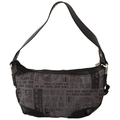 WAYFARER Gray Printed Handbag Shoulder Purse Fabric Bag WAYFARER