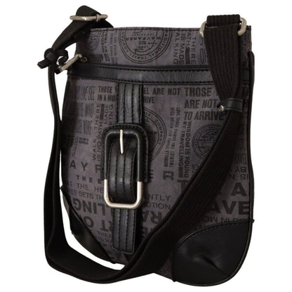 WAYFARER Gray Printed Logo Shoulder Crossbody Purse Bag