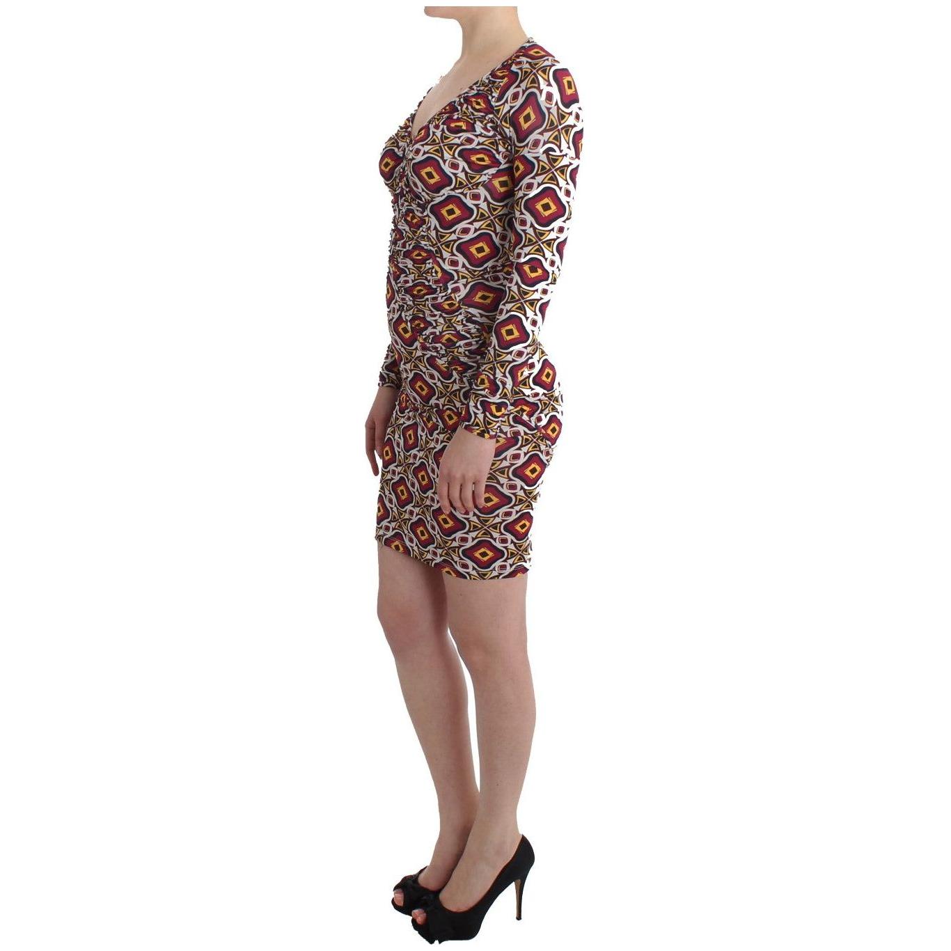 GF Ferre Multicolor Longsleeved Viscose Shift Dress 1728,67345645728,Clothing,Cocktail - Dresses - Clothing,Dresses - Clothing,Dresses - Women - Clothing,GF Ferre,IT40|S,Longsleeve - Dresses - Clothing,Material: Viscose,Multicolor,New with tags,Short - Dr