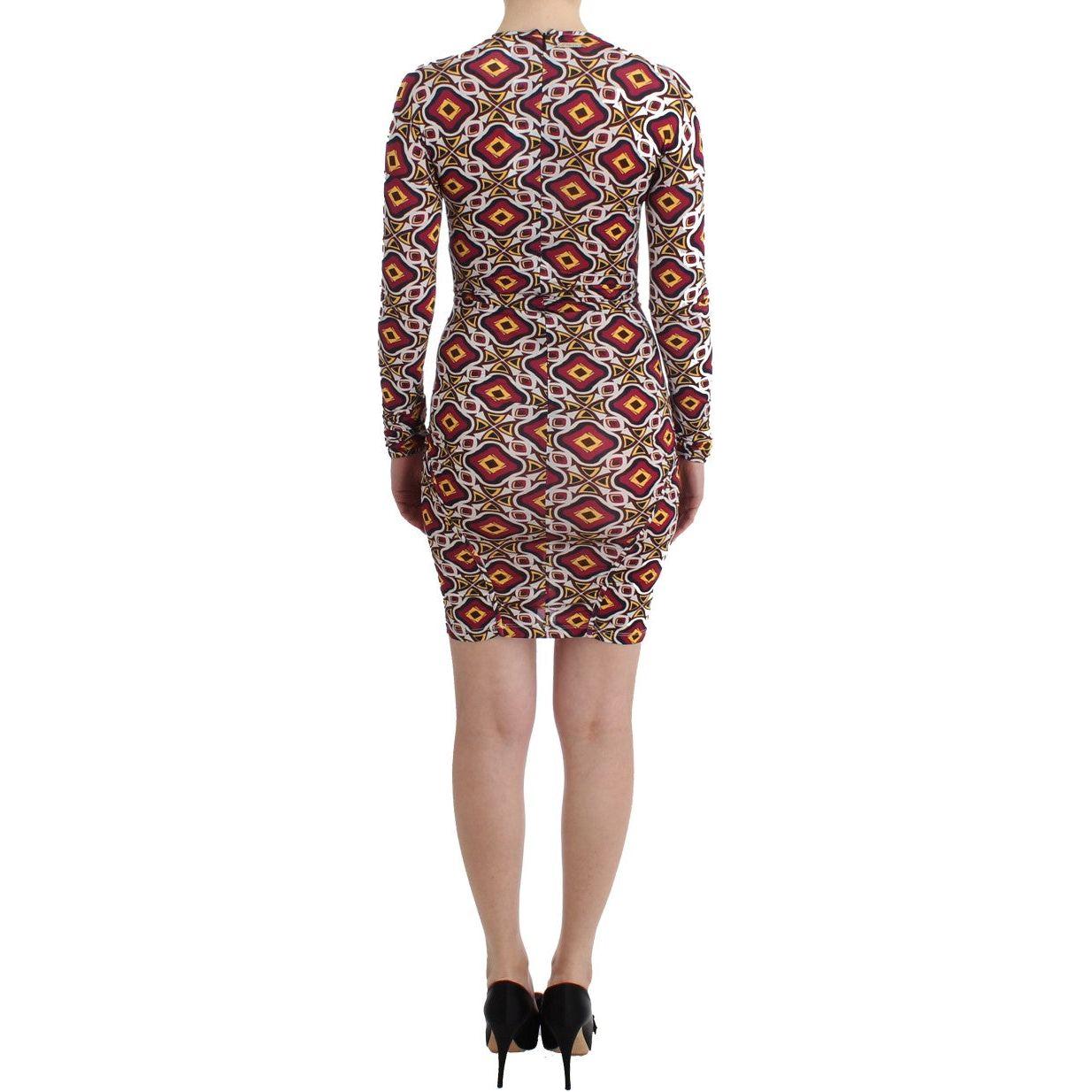 GF Ferre Multicolor Longsleeved Viscose Shift Dress 1728,67345645728,Clothing,Cocktail - Dresses - Clothing,Dresses - Clothing,Dresses - Women - Clothing,GF Ferre,IT40|S,Longsleeve - Dresses - Clothing,Material: Viscose,Multicolor,New with tags,Short - Dr